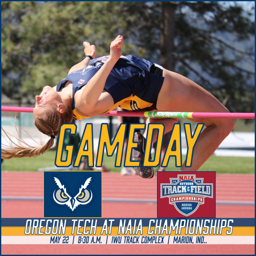 DAY 1 of the NAIA Track & Field Championships starts today for OIT Track - as Ally Odell competes in the heptathlon, Jose Ignacio in the javelin and Jonas Hartline in the 10,000-meters RESULTS: live.crossroadstiming.com/meets/622567 VIDEO: team1sports.com/naia/