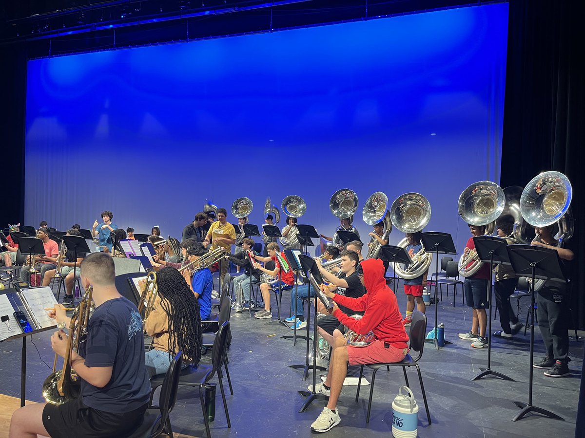 ehsfriscoband's tweet photo. May Camp Day 2! @EHSFrisco @friscofinearts https://t.co/fm8V3TRuUz