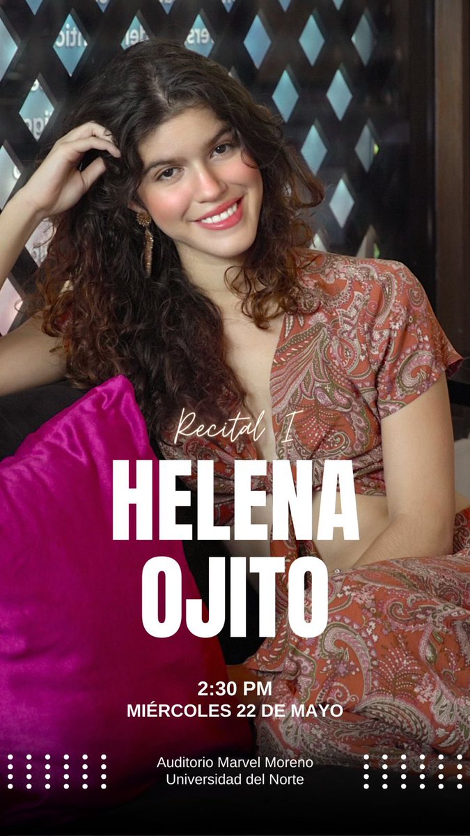 Queridos amigos(as) Hoy, mi querida hija #Helena dará su primer recital como estudiante de #música en <a href="/UninorteCO/">Universidad del Norte</a> 🫶 ♥️ 🤗