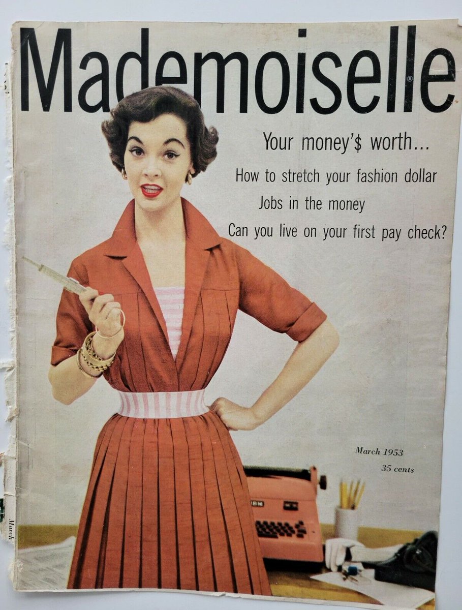 Writers & Typewriters Vintage Magazine Covers: Mademoiselle, 1953
  #WritingCoach #Writingservices #EditorialServices #WritingCoach #Typewriters #WritersofTwitter 
arnie@arniebernstein.com
arniebernstein.com