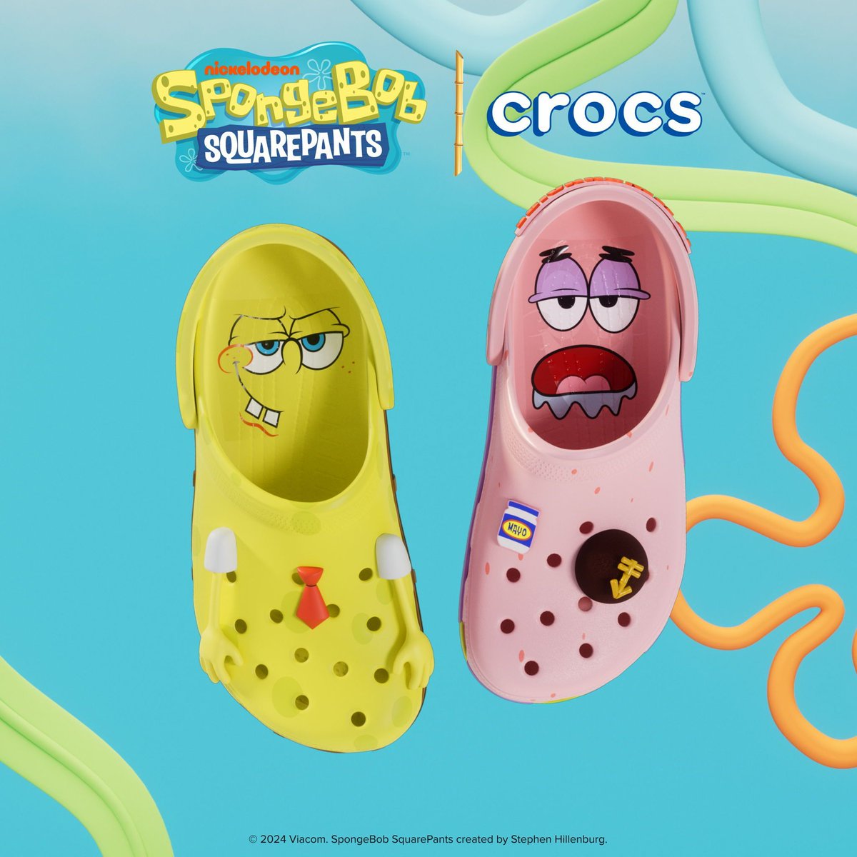 Dropping at 10am EST. 
SpongeBob x Crocs Collection 

BUY HERE: bit.ly/3yCx4rK