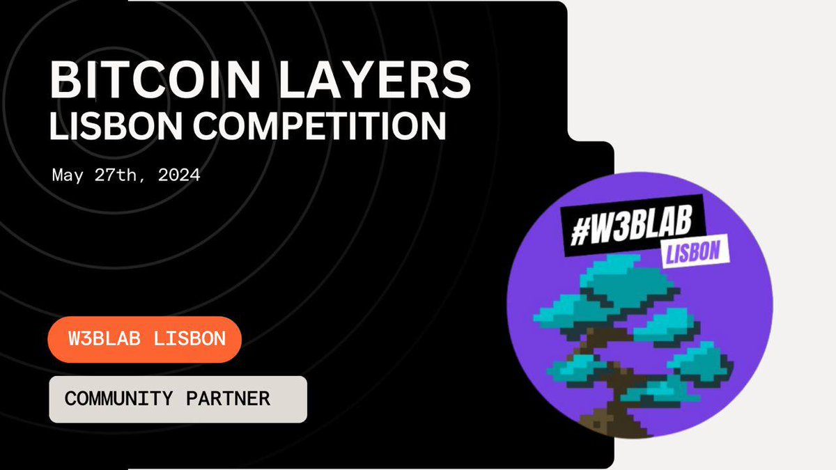 PITCH COMPETITION - Bitcoin Layers Lisbon #NFC 👀
w/ @StacksOrg 

🚀$2,500 STX Prize Pool & Pitch on Stage @NFCsummit + PARTY 

💪Partners:
- @btcstartuplab
- @BitcoinWhales_
- @BTCFrontierFund 

👉Submit your best ideas
readyl2.com/lisbon