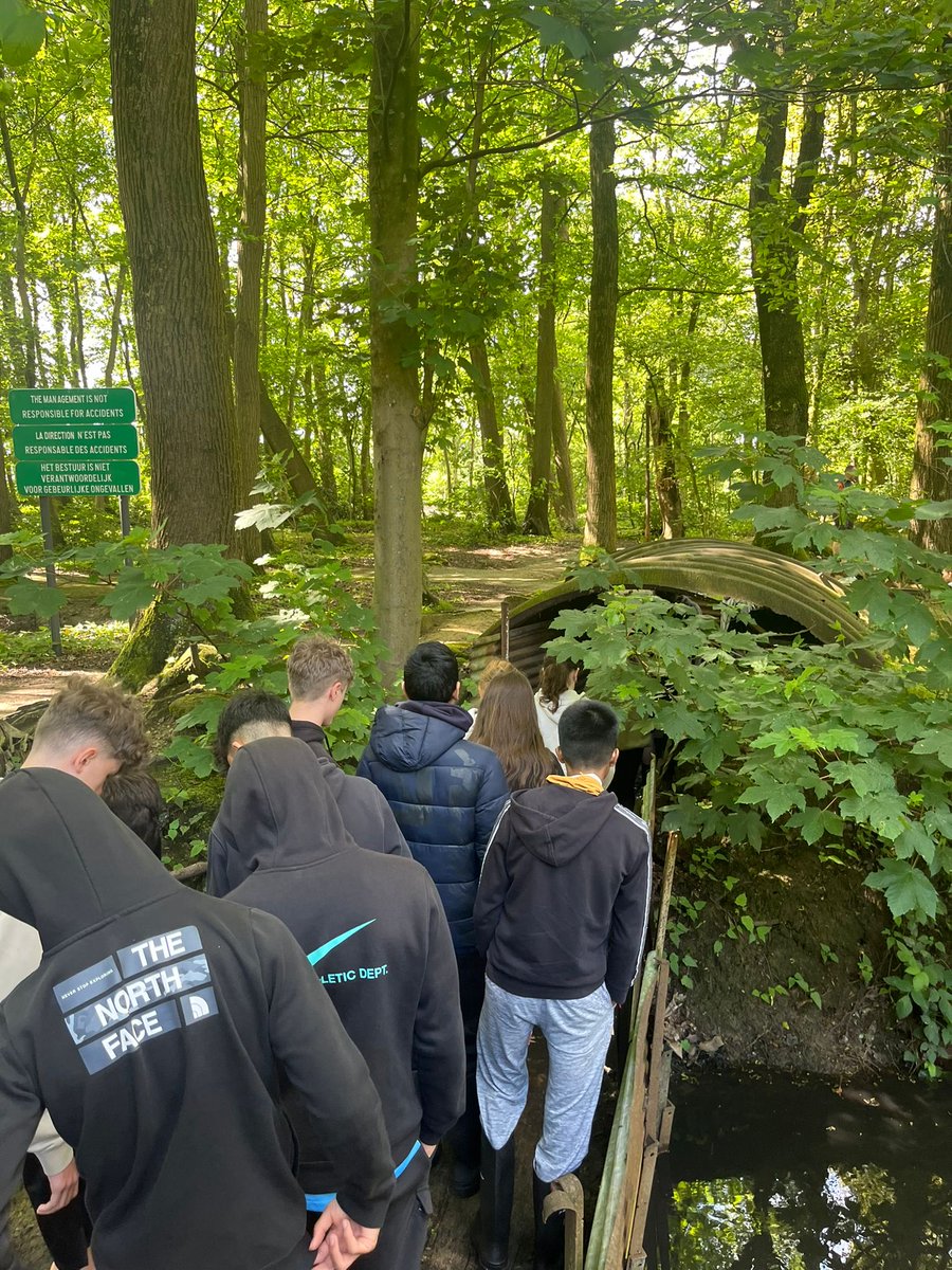 Coach A getting a feel for trench life at Sanctuary Wood
