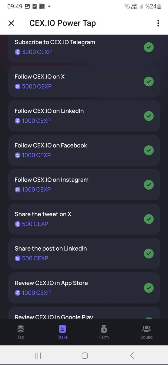 Yeni Telegram botu Maliyetsiz Airdrop İhtimali

👉 <a href="/cex_io/">CEX.IO</a> Kripto Borsası Çıkardığı için farma başladım

👉Botu çalıştırıp tıklayarak, görevleri yaparak puan kasabilirsiniz

👉BOT (  t.me/cexio_tap_bot? )

  #Catizen  #Tapswap #NOTCOİN  #toncoin #altcoin