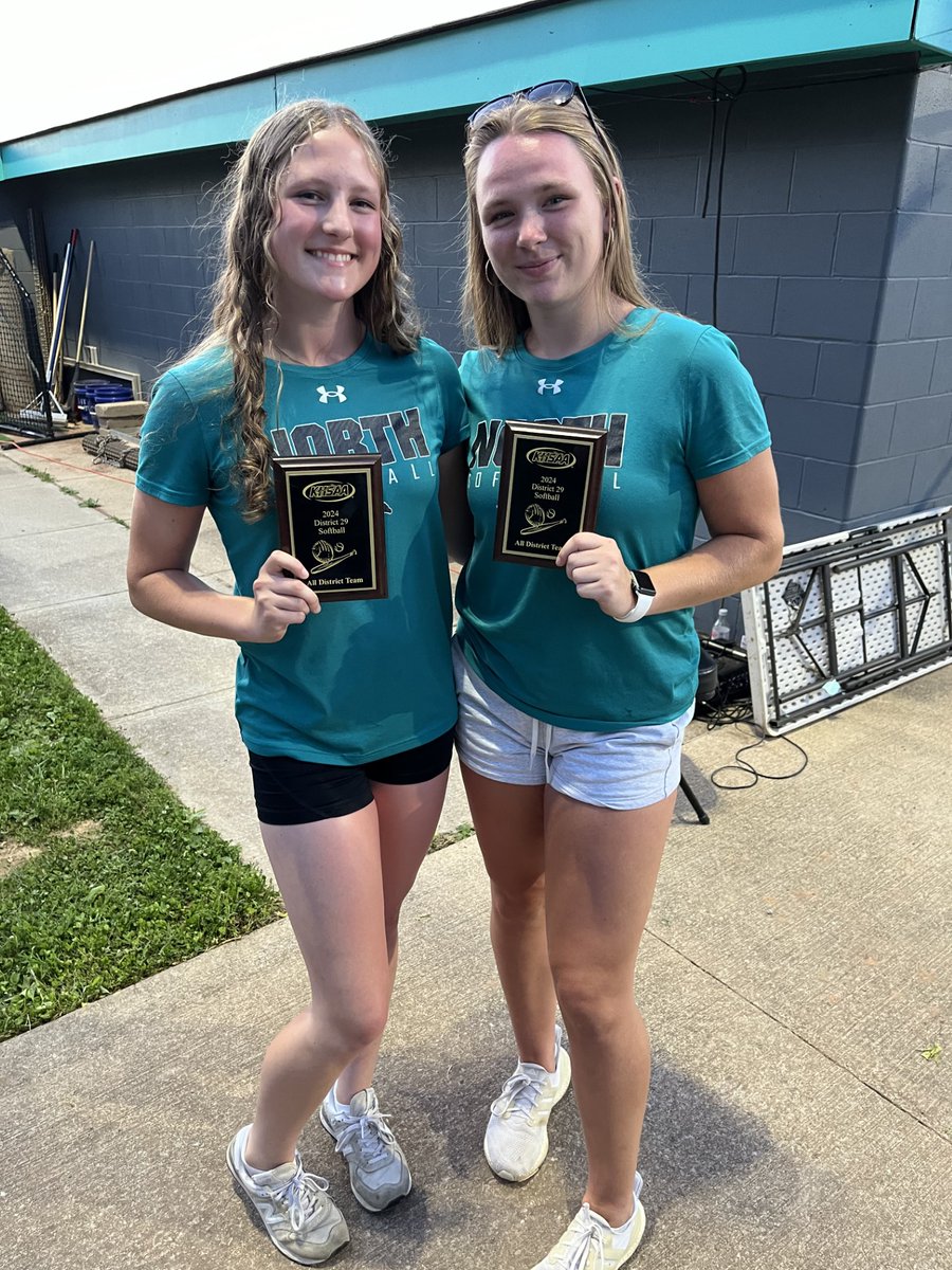 Congratulations to Brooke Bennett and Kadie Bosemer for being named to the 29th District Softball All-Tournament Team!! Brooke was also recently named to the All-Region Team and the 2024 8th Region Player of the Year!! Great work ladies!!