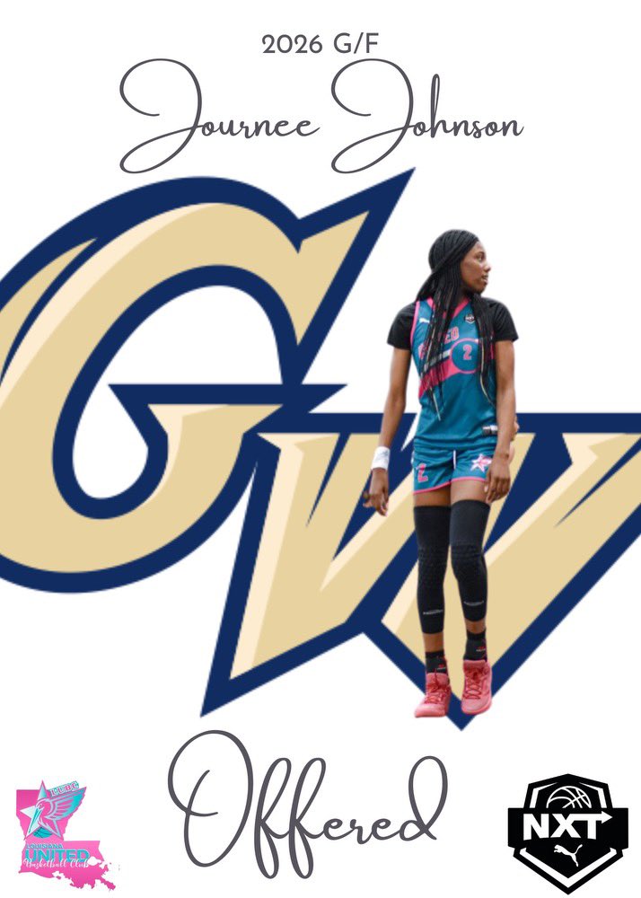 After a great conversation with Head Coach @CoachMcCombs I’m truly blessed to receive an offer from George Washington University. @GW_WBB . #SlimSniper #AGTG @WBBGems @LgrBasketball @coachbeechum @CoachCPrice @OTBSports_ @PRO16G @Adamjcall @CoachMcCombs @VCHCoachColeman