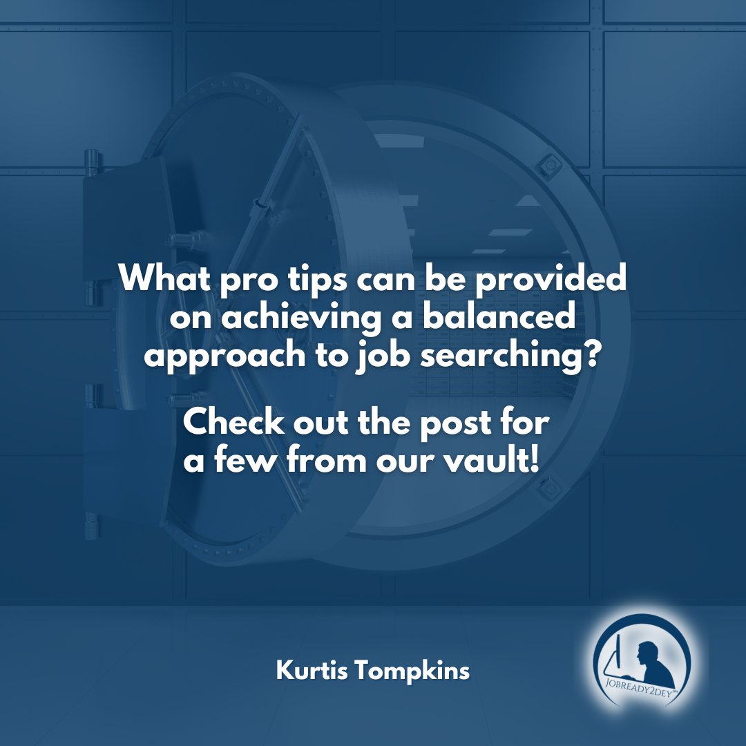 Achieving a balanced approach in your job search is essential for long-term success. Here, we'll share six pro tips to help you make it happen: Pro Tip #1: ... Read more here: linkedin.com/in/ktompkinscf…