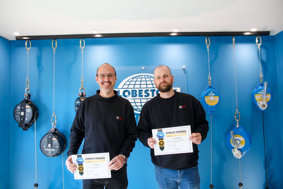Shout out to Paul Ruffle and Darren Grant from Hire Station Limited for completing Globestock Safety service training!
Globestock Safety's expertise and professionalism combine to deliver industry-leading product support.
