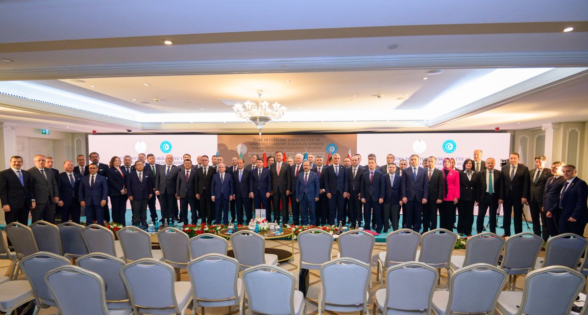 Türk Devletleri Teşkilatı Üye ve Gözlemci Ülkeleri Hakimler Konseyi Başkanları ve Temsilcileri Toplantısında; 🔹 Azerbaycan, 🔹 Kazakistan, 🔹 Kırgızistan, 🔹 Özbekistan, 🔹 Macaristan ve 🔹 Kuzey Kıbrıs Türk Cumhuriyeti’nin Yargı Konseyi Başkanları ve temsilcileri,