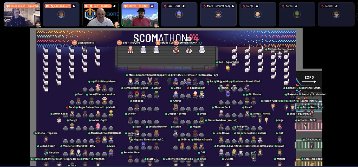 Awesome community panel session on now at #scomathon2024 on <a href="/gather_town/">Gather 🍇</a>. Still a whole afternoon of content to go.