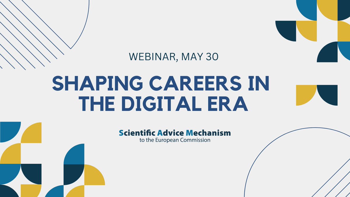 Webinar - May 30

Following our recent publications on #AI in science, this webinar will delve into the impact of AI on academic careers &amp; education, specifically focusing on its potential impact on work environments &amp; jobs in #academia🏛️

Register now: 
scientificadvice.eu/events/shaping…