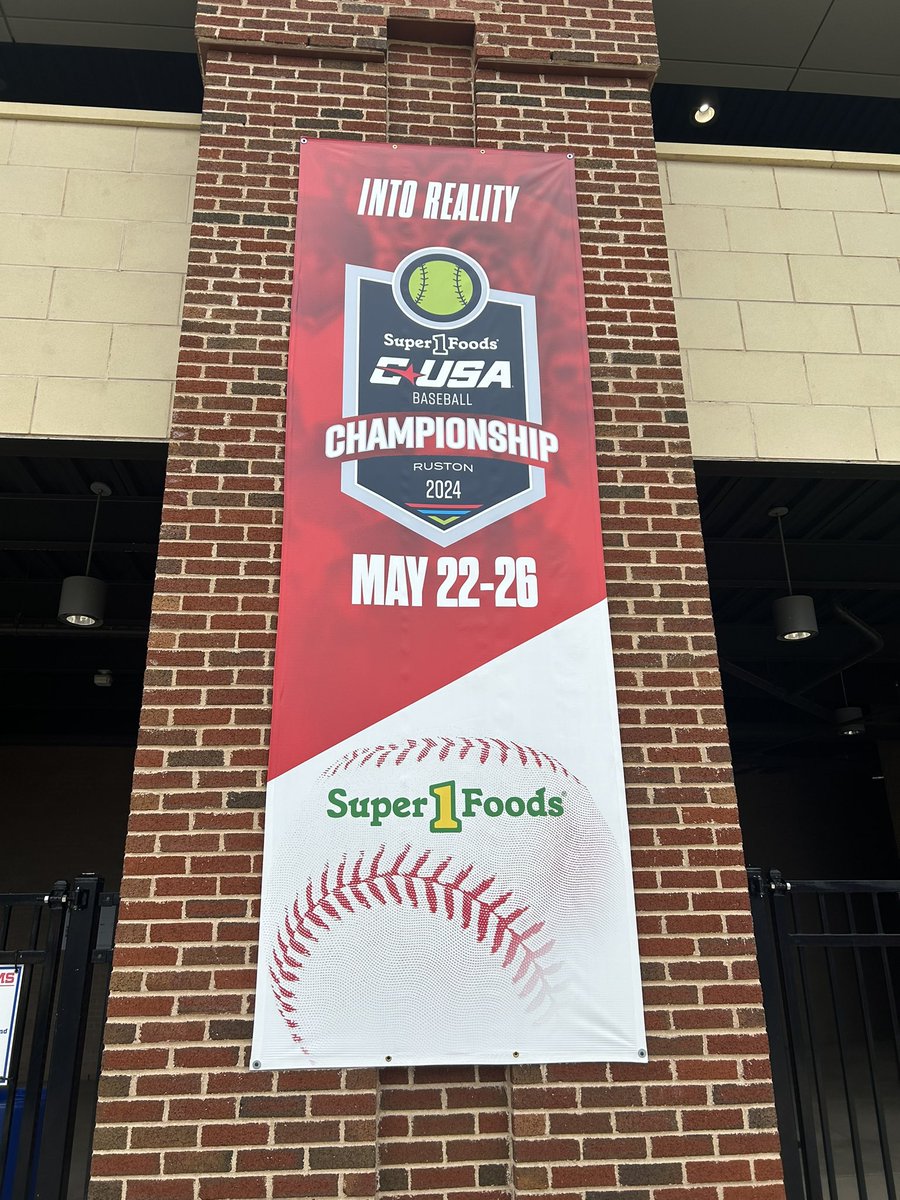 From Dreams —> Into Reality

The 2024 @Super1Foods CUSA Baseball Championship begins today. Good luck to each of our teams competing! 

#NoLimitsOnUs