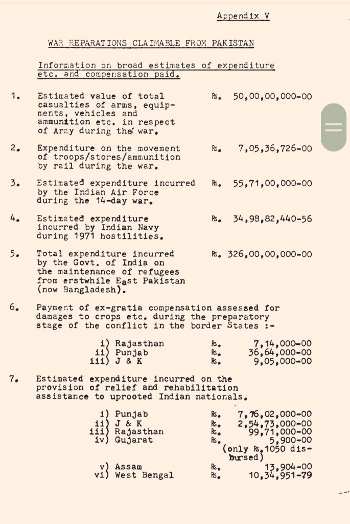 Unclaimed War Reparations from Pakistan After the 1971 Conflict: A Forgotten Chapter idrw.org/unclaimed-war-… CREDIT Duke of india @Samarth19567493