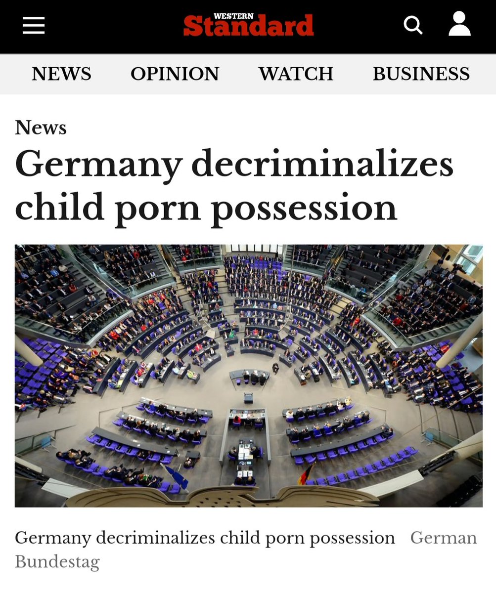 #ChildOnlineProtectionUpdate #Legislation #Bill #Germany 'Once the bill goes into effect, minimum sentencing for holding child abuse materials will be reduced and the criminal charge will become a misdemeanor' westernstandard.news/news/germany-d… #ChildOnlineProtection