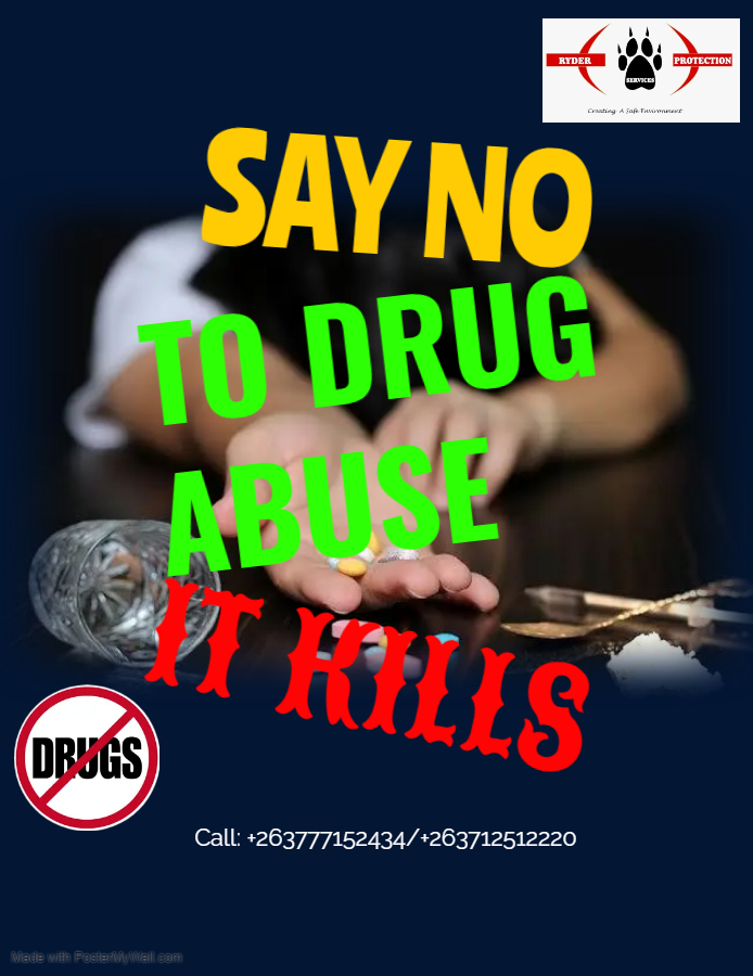 RyderProtectZim's tweet photo. We at the Ryder Protection Services Drug Detection Unit will not stop educating people about drug abuse, particularly in schools. As we combat this pandemic, we will not stop appealing with parents and schools to support our effort.

#nodrugs https://t.co/TZnamUjHHO