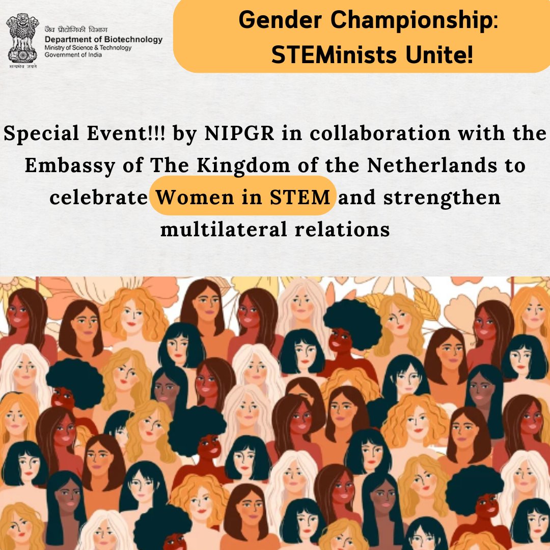 @rajesh_gokhale, Secretary @DBTIndia delivered a keynote address on Gender Championship: STEMinists Unite! event at @NIPGRsocial with Embassy of The Kingdom of the Netherlands. He highlights women's role in S&T & stresses on empowering platform for #WomenInTech @DrJitendraSingh