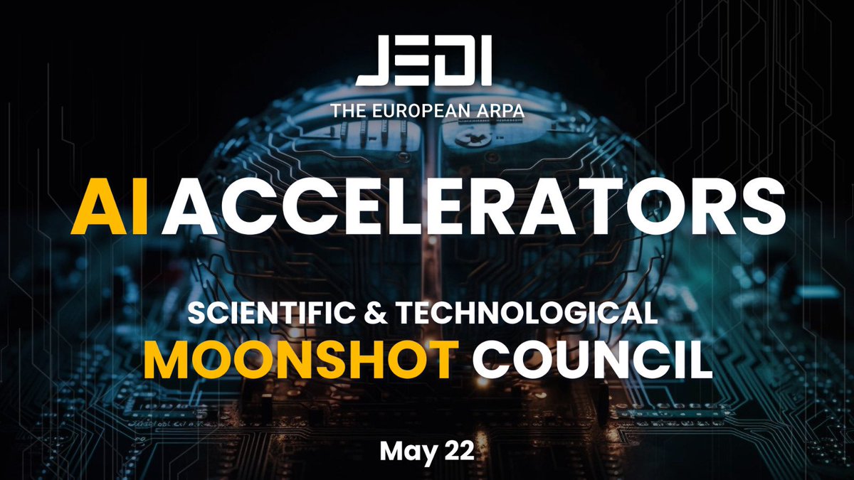 Excited about next session of our world-class #AIaccelerators Scientific &amp; Tech Council - to prepare #moonshot programs on future chips, materials, GPUs, federated learning

🧠 Suggest great brains #Deeptech here: bit.ly/3yf9Bgn

#JEDIchipsChallenge
#TheEuropeanARPA⚡️