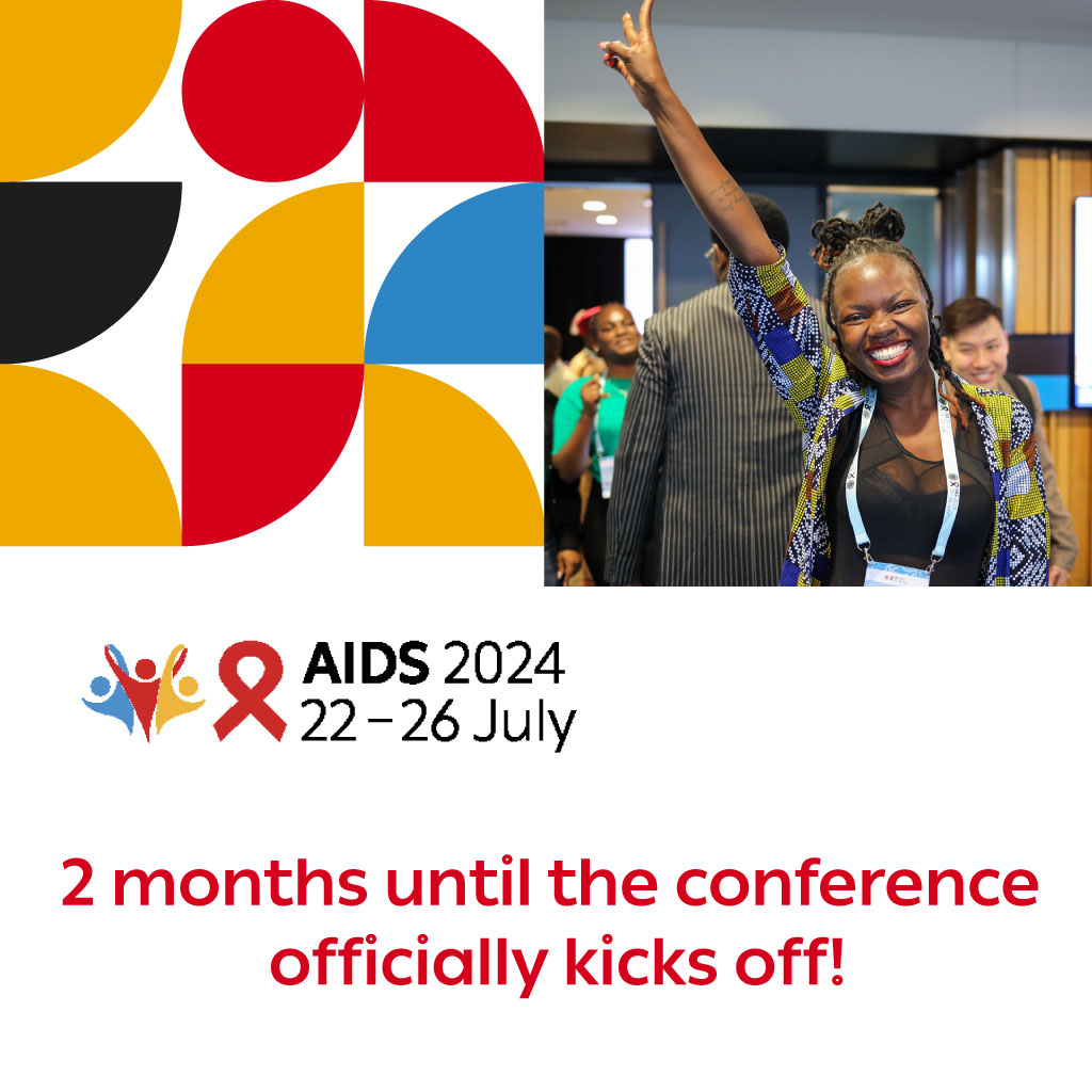✨ #AIDS2024 officially kicks off in 2 months! The 25th International AIDS Conference will take place in #Munich & virtually from 22 to 26 July, with pre-conferences on 20 and 21 July. The Global Village (free entry) will open on 21 July. 🌐 Join us! aids2024.org
