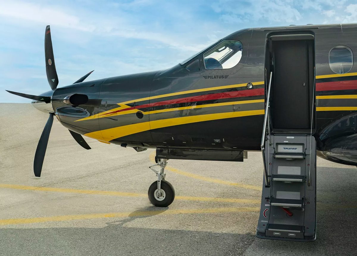 jetaviation's tweet image. Jet Aviation is delighted to share that a new Pilatus PC-12NG has joined our fleet and is available for charter:​

Model: PC-12NG​
Seating: 6-8 passengers​
Range: 1,200 nm | 2,200 km​
Speed: 265 kts | 490 km/h ​
Endurance: 4.5 h​

ow.ly/h4Ob50RBmU0 
​
#Aviation ​#FlyCharter