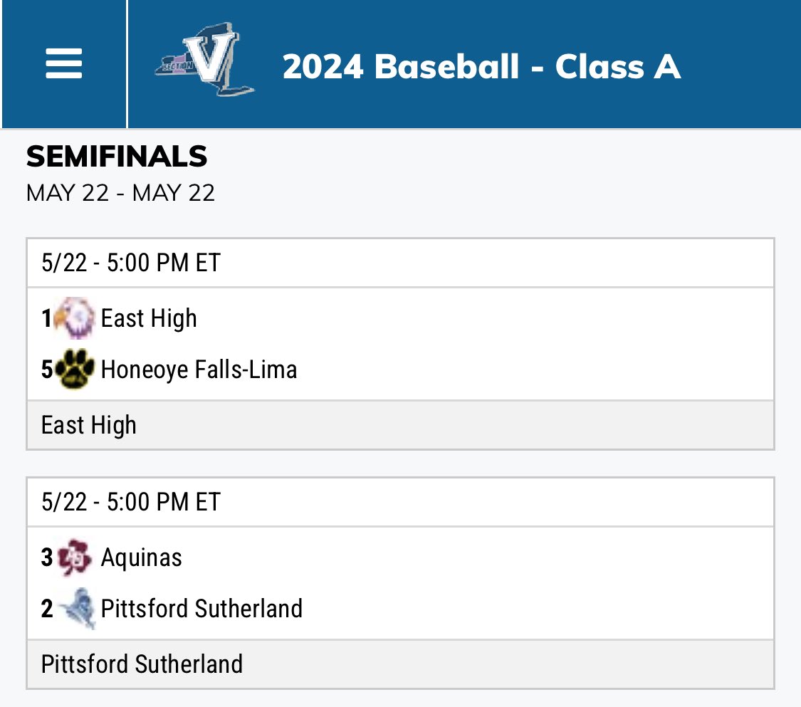 Semifinal Wednesday is here!

📍East High
⚾️5pm