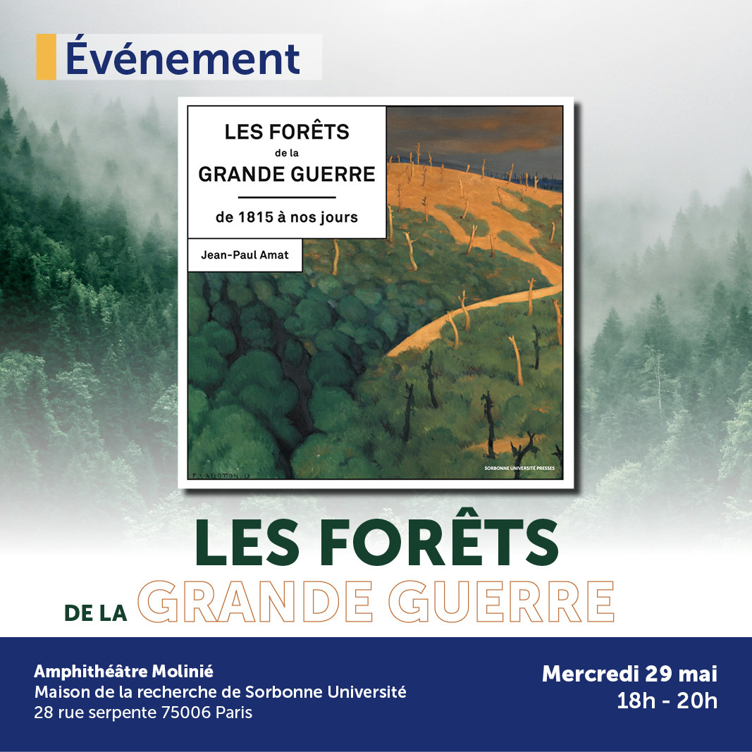 [Conférence] Saviez-vous que les #forêts ont joué un rôle décisif dans la reconstruction d'après-guerre ? 🌲 👉 RDV le 29 mai pour découvrir leur histoire méconnue avec le géographe Jean-Paul Amat : docs.google.com/forms/d/e/1FAI… @PressesSorbonne