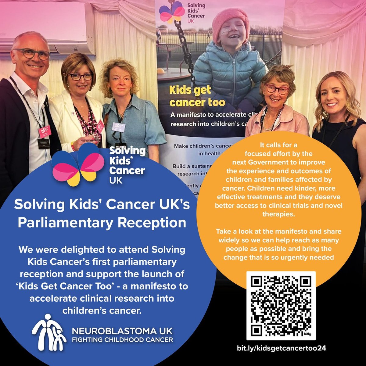 We were delighted to attend @SKC_UK’s first parliamentary reception & support the launch of #KidsGetCancerToo - a manifesto to accelerate clinical research into children’s cancer. Please take a look & share! Thank you. bit.ly/kidsgetcancert…