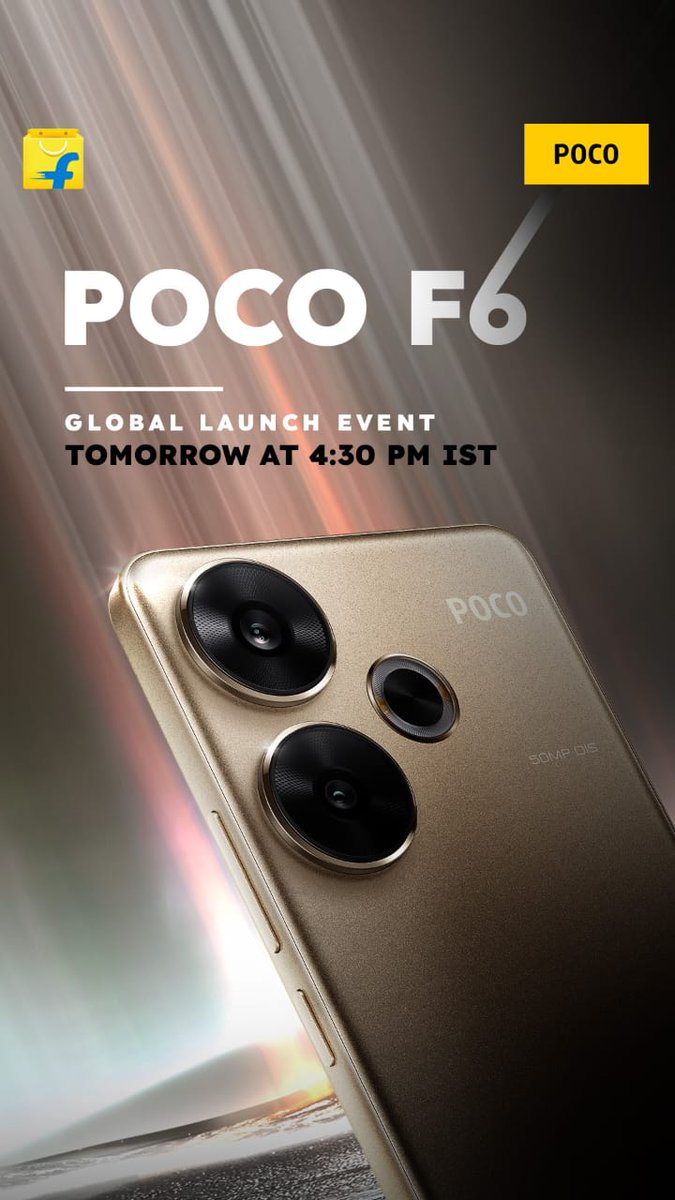 It's an amazing smartphone guys with many amazing features like powerful camera quality, great battery etc
 Can't wait to buy this.
#POCOF6onFlipkart