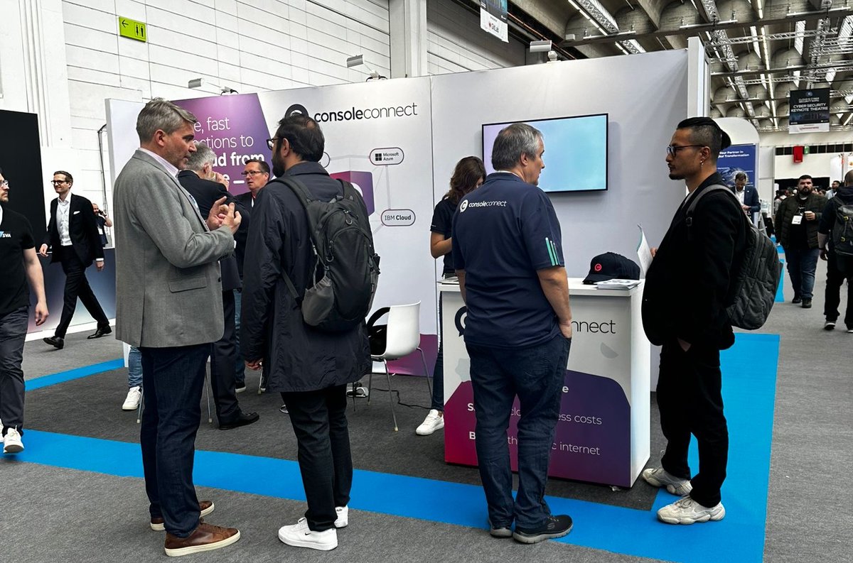 ConsoleConnect's tweet image. Looking for a solution that enables you to self-provision, manage, and monitor your business’s global cloud connectivity ☁️ ? Stop by Stand L113 at @CEEFrankfurt today and tomorrow to discover how #ConsoleConnect’s #NetworkAsAService platform can meet your business needs💡.