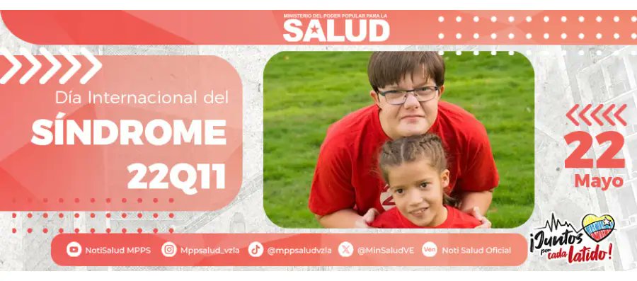 MinSaludVE's tweet photo. #NotiSalud🩺| Fomentando el diagnóstico temprano, se previene el 22q11

Lee + aquí 👉 https://t.co/YCYmknOB4V

#JuntosPorCadaLatido
#PuebloMaduroPaLasQueSea
@NicolasMaduro
@MagaGutierrezV https://t.co/2QltUBUj6Z