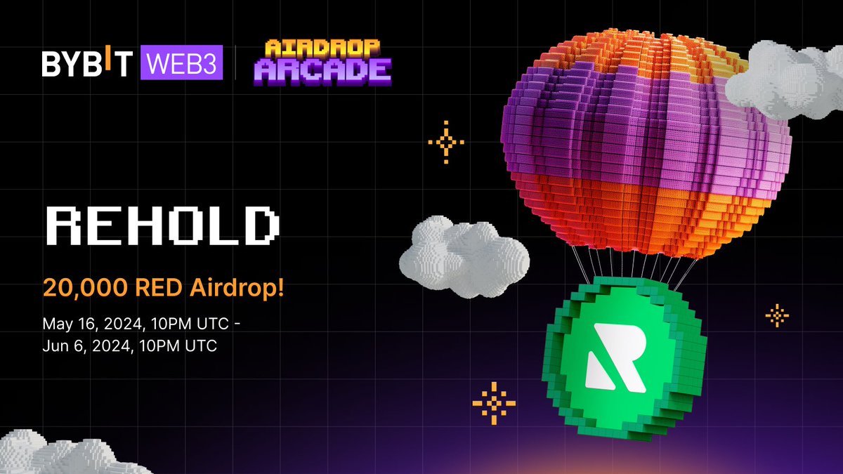 Alpha_Bybit's tweet image. 🎉 Exciting Giveaway Alert! 🎉 

🚀 Follow @rehold_io on Twitter and stand a chance to win $20,000 worth of Rehold tokens! 

🔥 Don't miss out on this incredible opportunity! 🚀💸

📅 Event Period: May 16 10pm UTC - Jun 6 10pm UTC

👉 Join Now: i.bybit.com/OCdrabq…