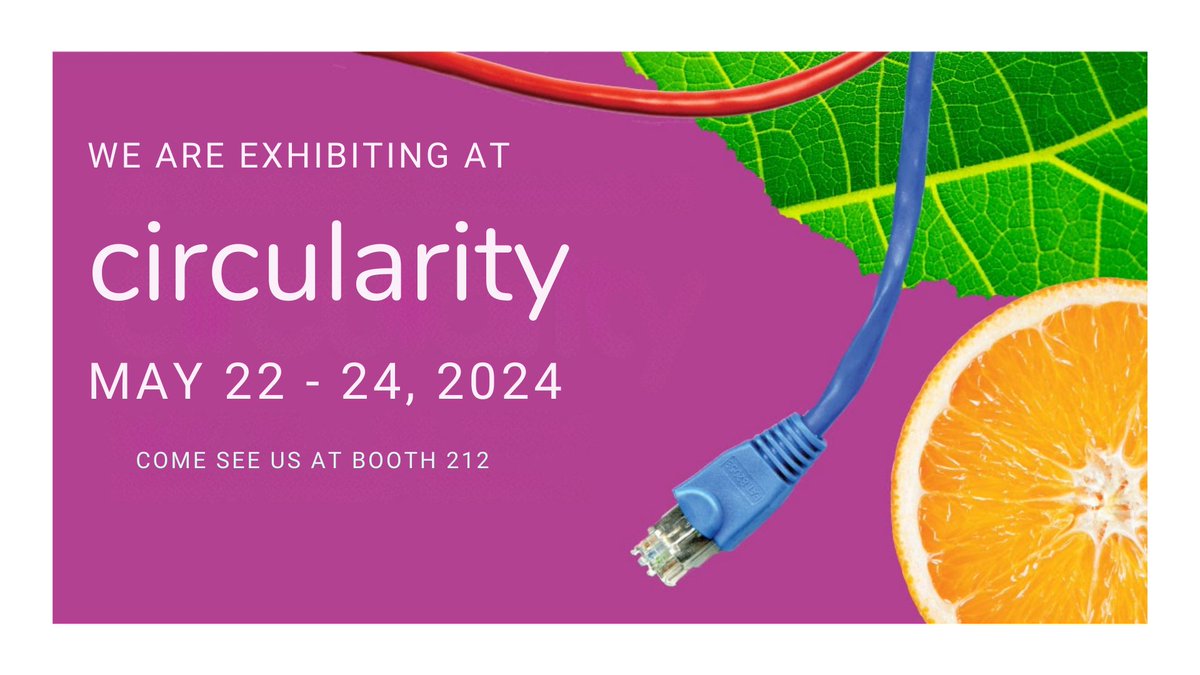 Join us today booth #212 at #Circularity24! We're excited to be a part of this leading event, pushing boundaries and reimagining our systems for a more resilient world. It's a movement from linear to circular, from extractive to regenerative. @GreenBiz bit.ly/3USSIAZ