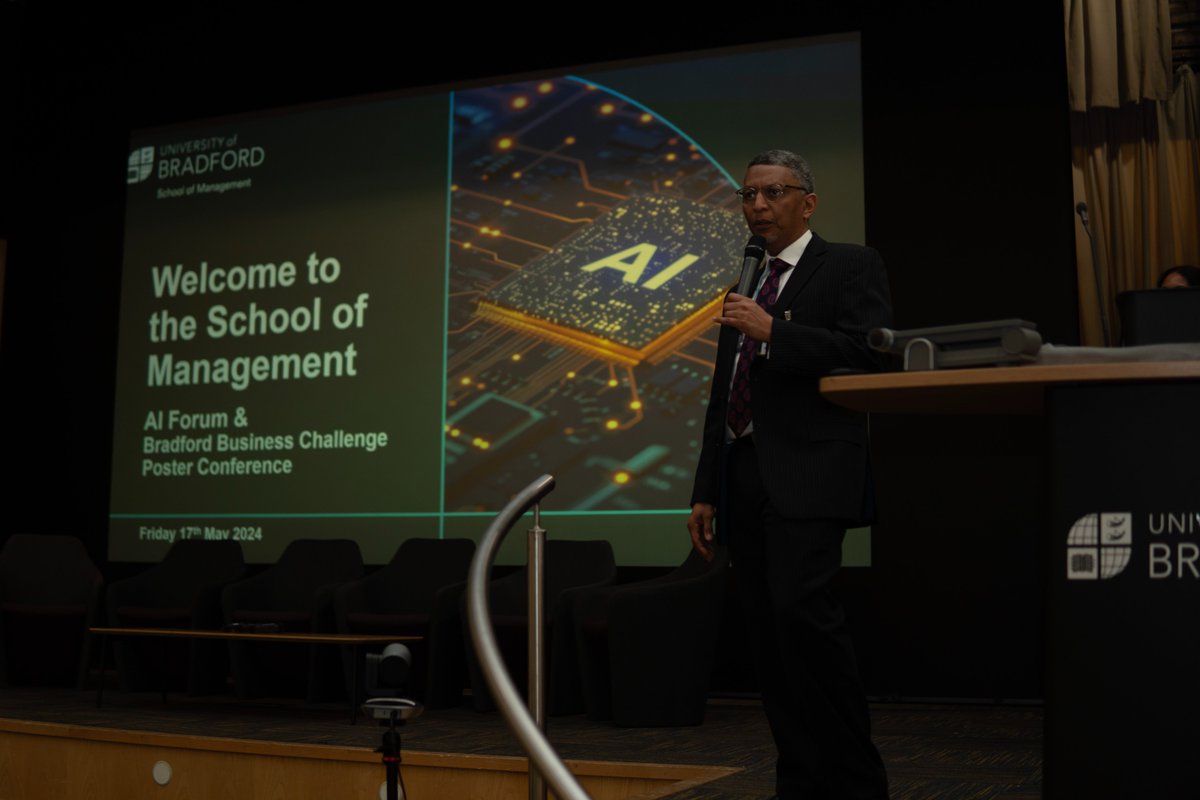BradManagement's tweet photo. It was great to welcome over 100 guests throughout the AI Forum on Friday 17 May as we explored themes of Sustainability, Social Transformation, Innovation and Ethics in the context of Artificial Intelligence.

Thank you to all speakers and guests for attending.

#AI https://t.co/cLWJmgKBlM