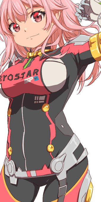 ぴっちりスーツで #ハイスピードエトワール3Dキャラは手で描くもんじゃあないな。 