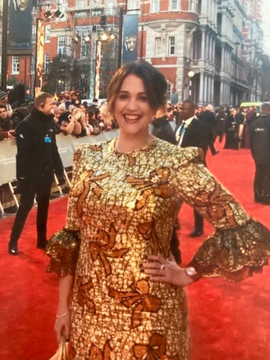 Big love to all involved with #thevampireswife When I asked to buy this dress they made me one to measure, making me feel fab (rushing 2 fittings btw lectures) The dress that got me into all the BAFTA after parties (incl meeting Taylor). I even wore it to get wed. Best dress ever