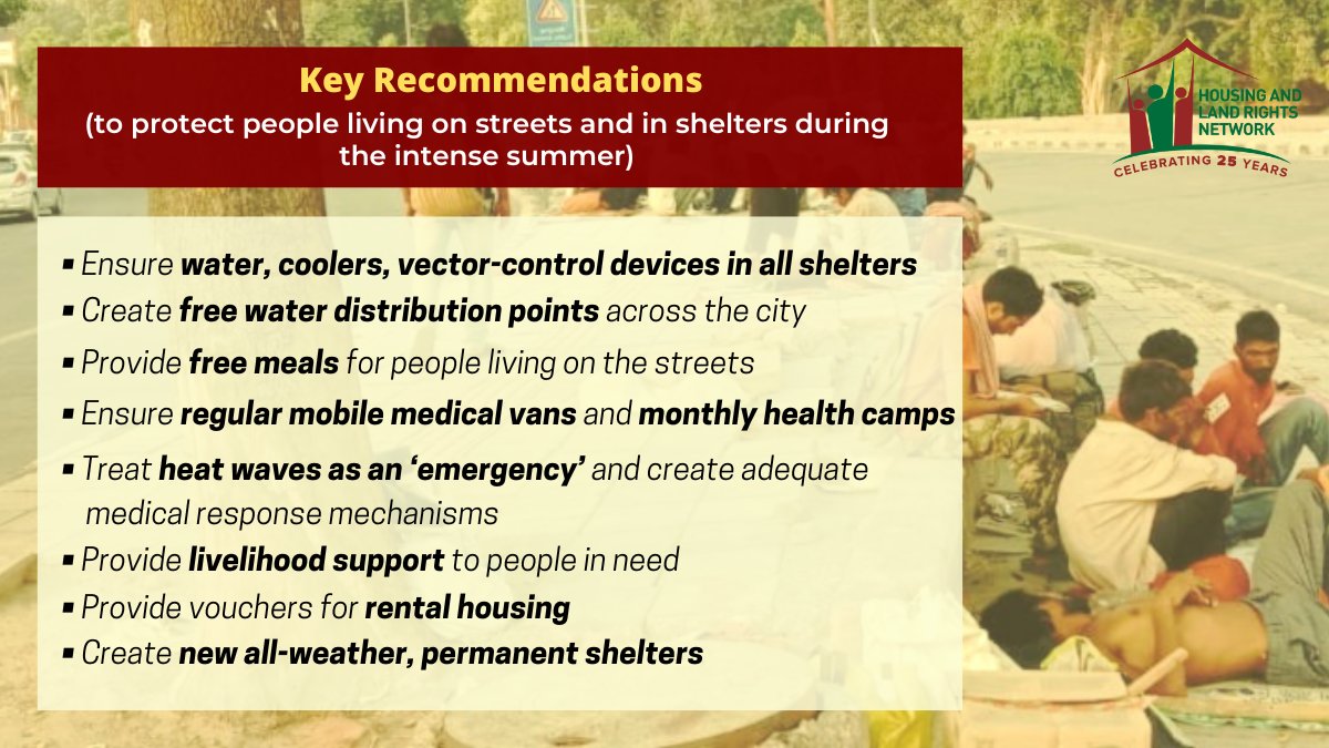 With temperatures in Delhi reaching 48°C and @Indiametdept predicting a severe heatwave for the next five days in north India, #homeless persons are facing a grave risk to their health and lives. Need for emergency measures to protect the lives of those living on the streets.