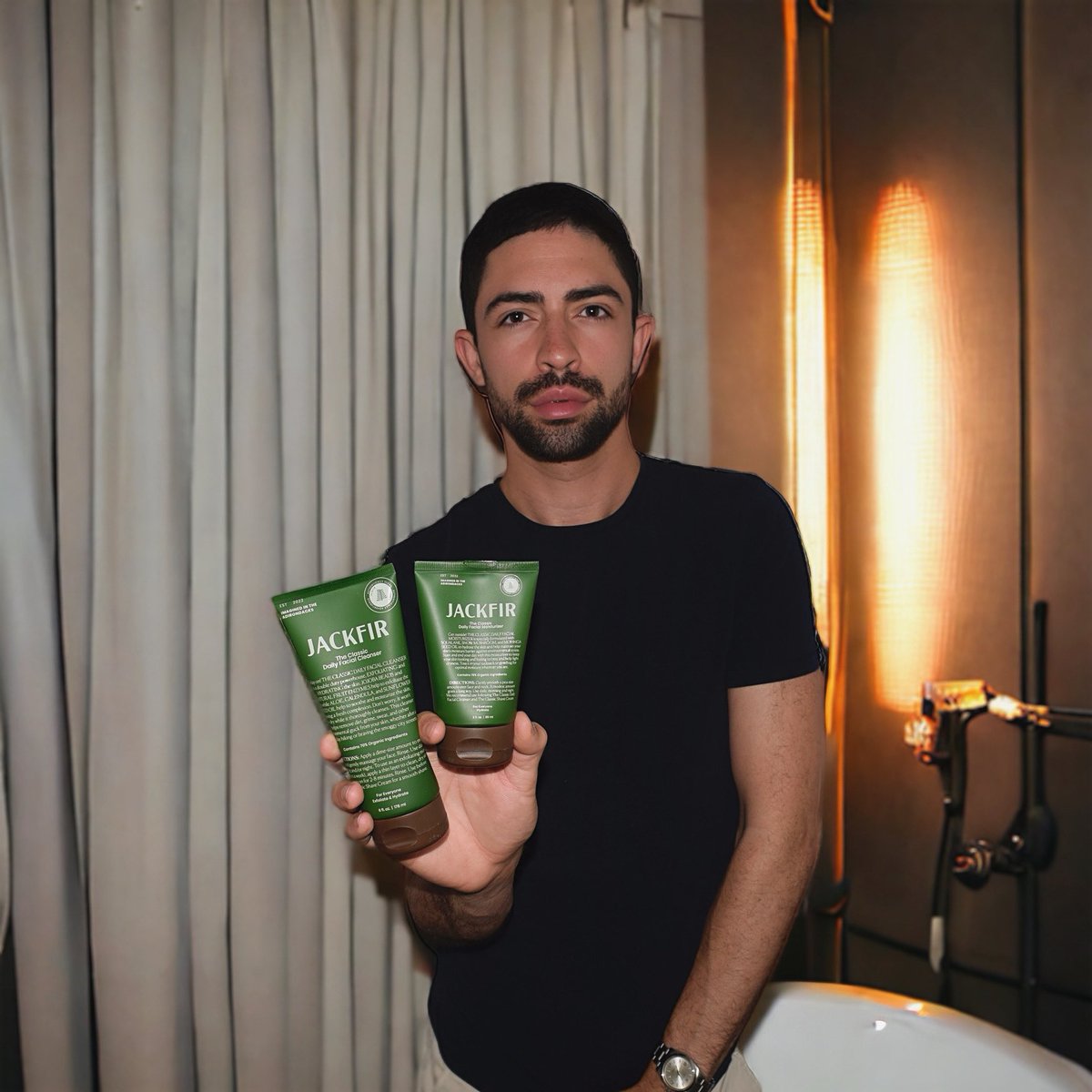 mrjustinedge's tweet photo. Taking care of yourself isn’t just what you eat but it’s what you put on your skin. ✨ Grateful for this amazing plant powered skincare collaboration with @ohjackfir #Jackfir #cleancowboy 🫧 https://t.co/mt57Jn058L