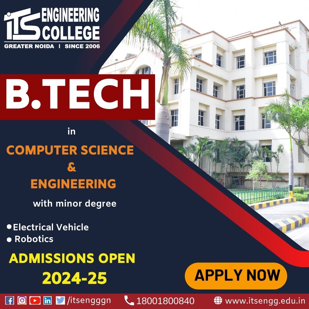 Transform your future with a B.Tech in Computer Science & Engineering at ITS Engineering College, Greater Noida! Dive into innovation and cutting-edge technology. Apply now! 
.
.
.
.
#ITSEC #BtechAdmissions #CSE #ComputerScience #GreaterNoida