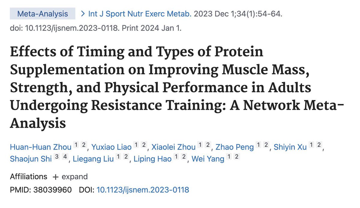 When it comes to protein supplementation and resistance training... If you want to: -Increase muscle mass -Increase strength 1) Consume protein before and after exercise 2) Consume protein before bed 3) Opt for milk proteins (milk, whey protein, yogurt, casein, etc.), red meat,