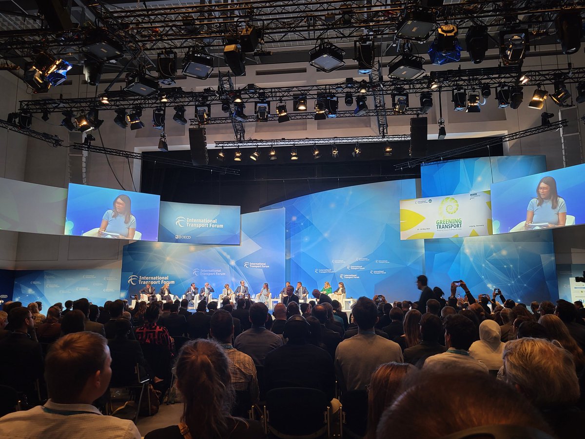 stratageeb1's tweet image. Powerful and thought provoking Opening Plenary at #ITF24 by over half a dozen ministers and deputy ministers of transport. Key story of resilience and cooperation in global tranport in a world of #polycrises.
