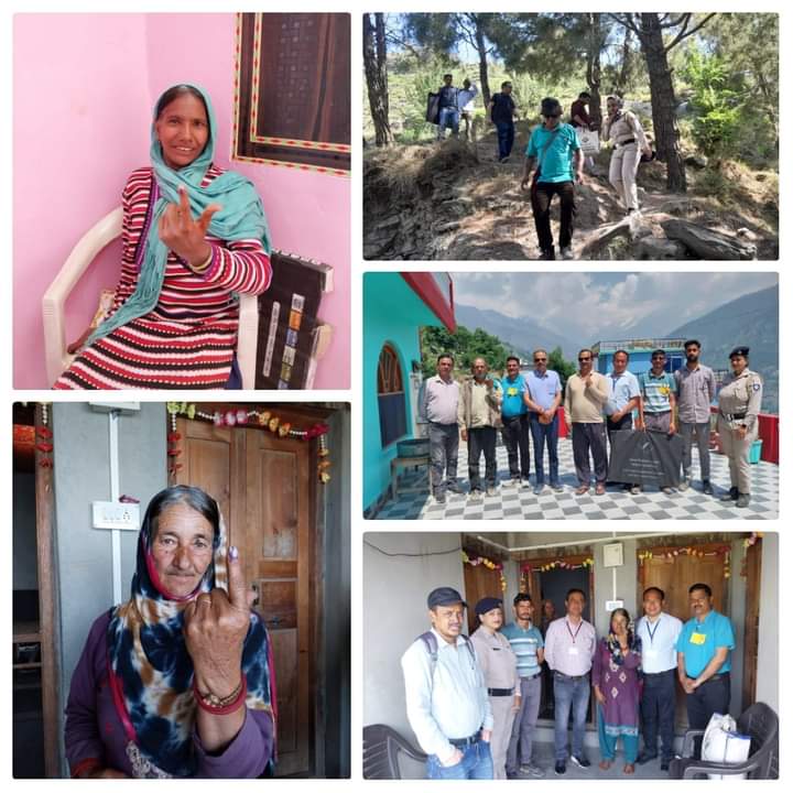DeoChamba's tweet photo. Home Polling AC-01 Churah.#UTSAV #ecisveep #hpelection #mangarg2002 #CEO Himachal Pradesh #ECIRespets @DCChamba https://t.co/4p299y8uAU