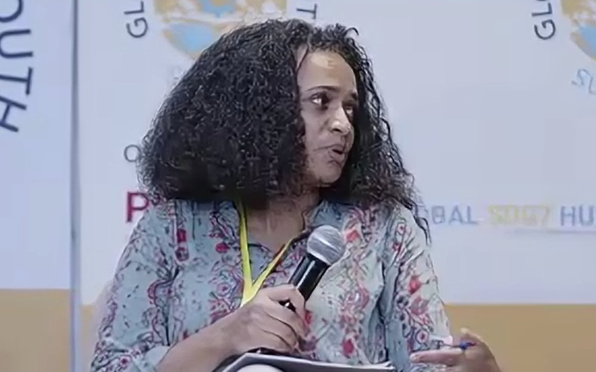 Power4All2025's tweet photo. The Ethiopian Solar Energy Development Association (ESEDA), Advocate for an enabling environment for the solar industry and provide on the ground experience on the benefits of solar.
Alem Gebru, Board Member ESEDA

#GlobalSouthSouthSummit https://t.co/hvvO1lFtIR
