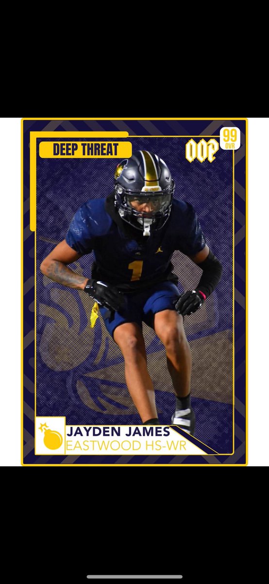 Had some game winning interceptions for us last season. Will play WR for us this season. Dual threat player who is going to break out on both sides of the ball. @jjjuusstuuss #GoTroop