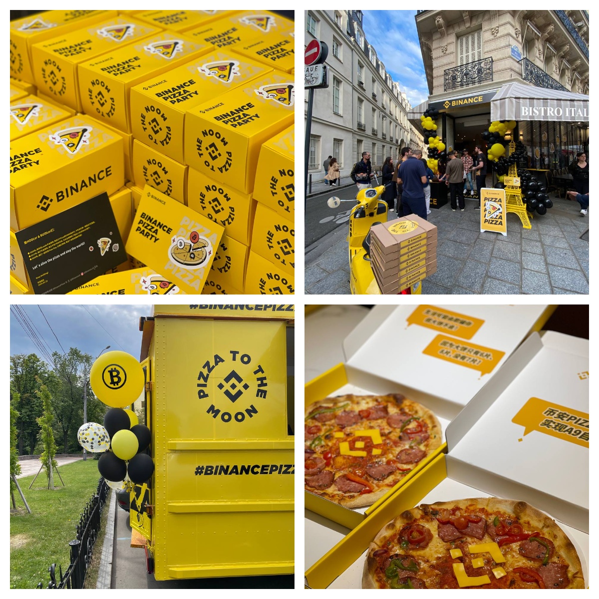 binancezh's tweet photo. 📷记录一下今日世界各地的Builders与 #币安 一起度过的披萨节 #BinancePizzaDay 🍕

持币发财！吃饼致富! #BTC 

🤩每一份币安Pizza都在祝愿大家能够实现A9自由~ https://t.co/ZlH9YJP4FS