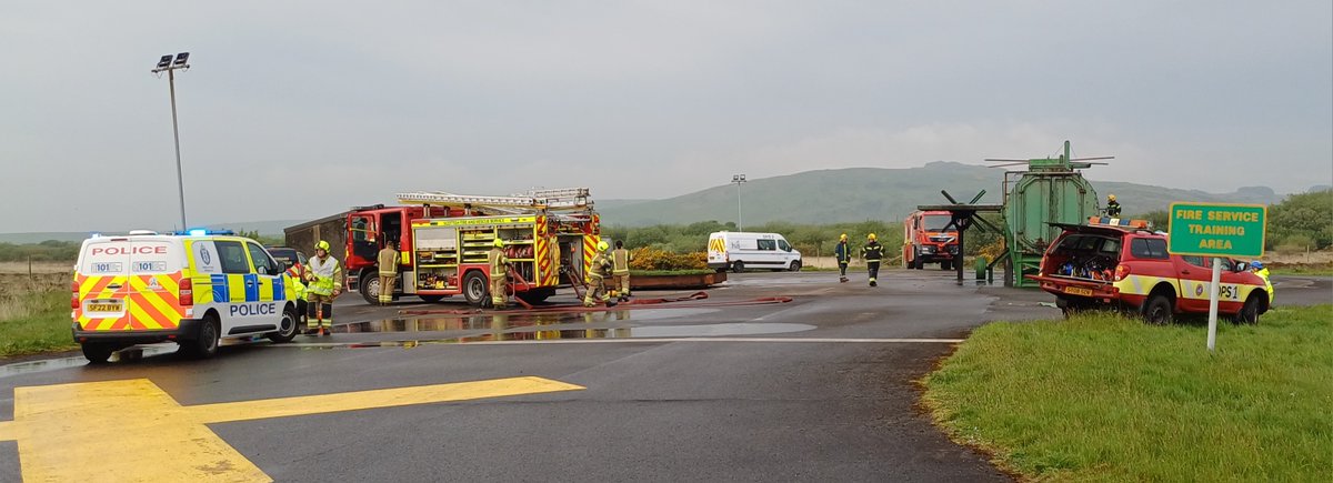 The airport held an emergency services training exercise last week with a wide range of local partners, including <a href="/fire_scot/">Scottish Fire and Rescue Service</a> <a href="/PSOSArgyllBute/">Police Scotland Argyll & Bute</a> <a href="/machairbase/">MACC Business Park</a> <a href="/FlyLoganair/">Loganair</a> 
A fantastic opportunity to train together and learn from each other.  Thank you to everyone who took part.
