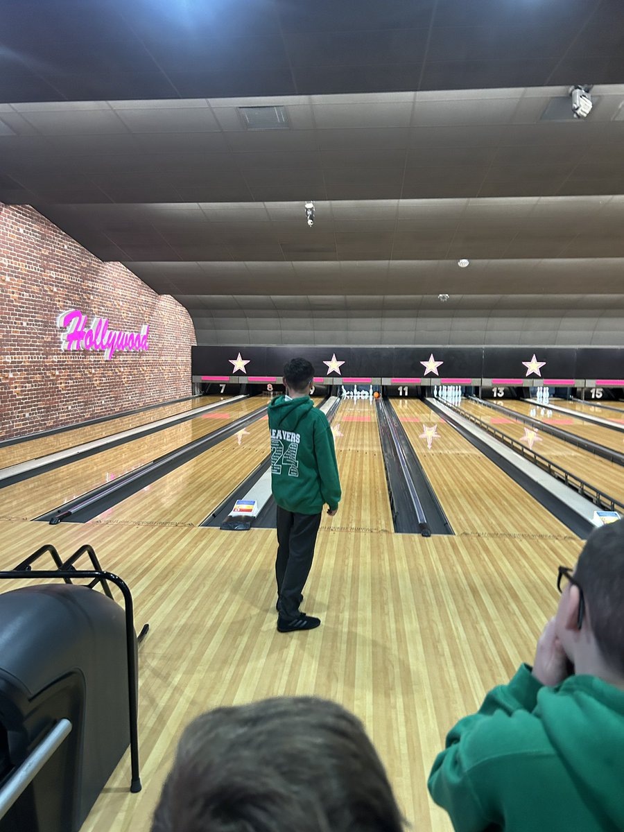 Some of @Caldiy6 Working hard at bowling 🎳 💚@AETAcademies @Tees_Issues @MbroCouncil @CNicholson_Edu @vianclark @Claire_Heald Who get the first strike?