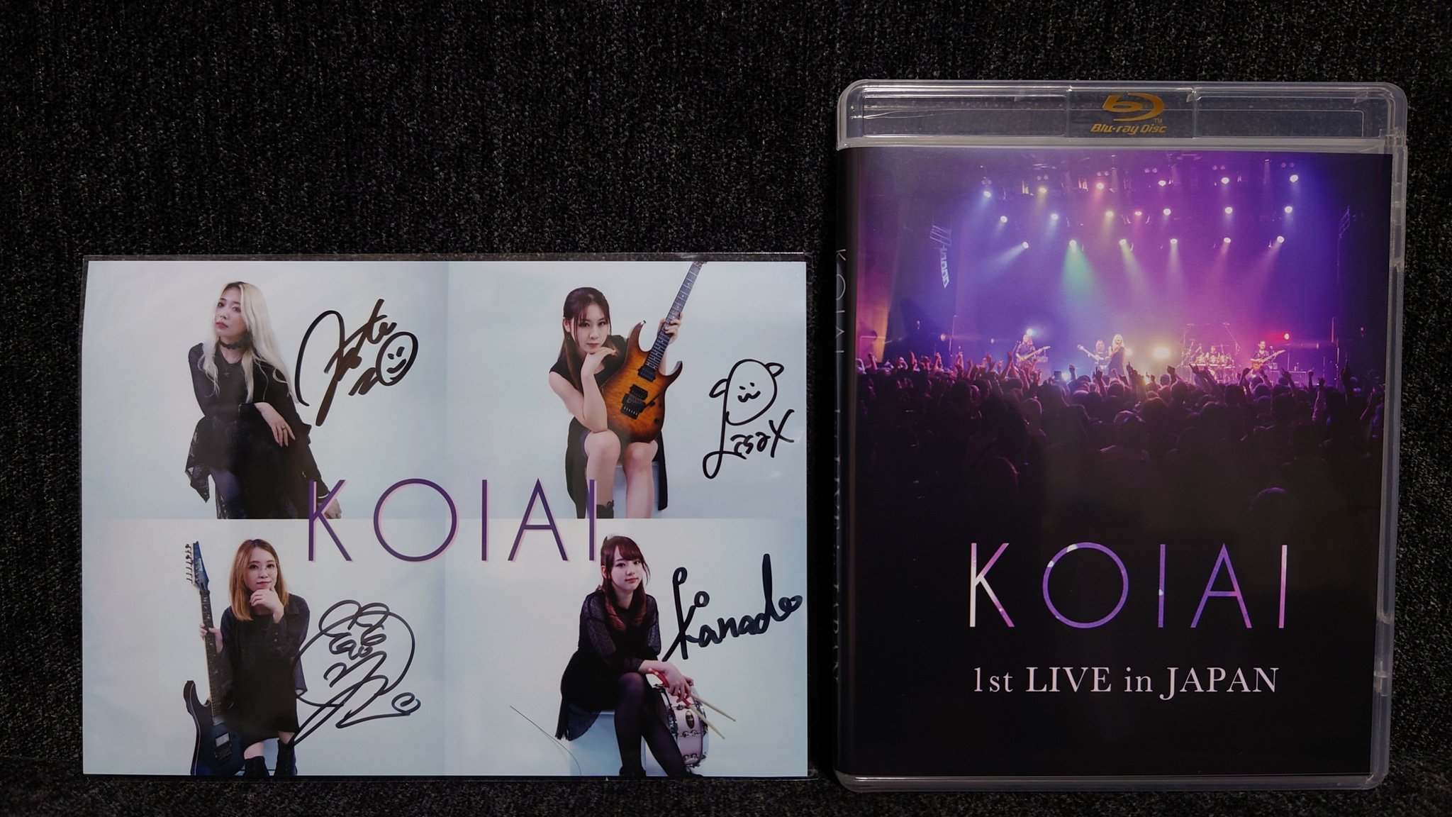 KOIAI 1st LIVE in JAPAN サイン入り KOIAI 1st LIVE in JAPAN Blu-ray