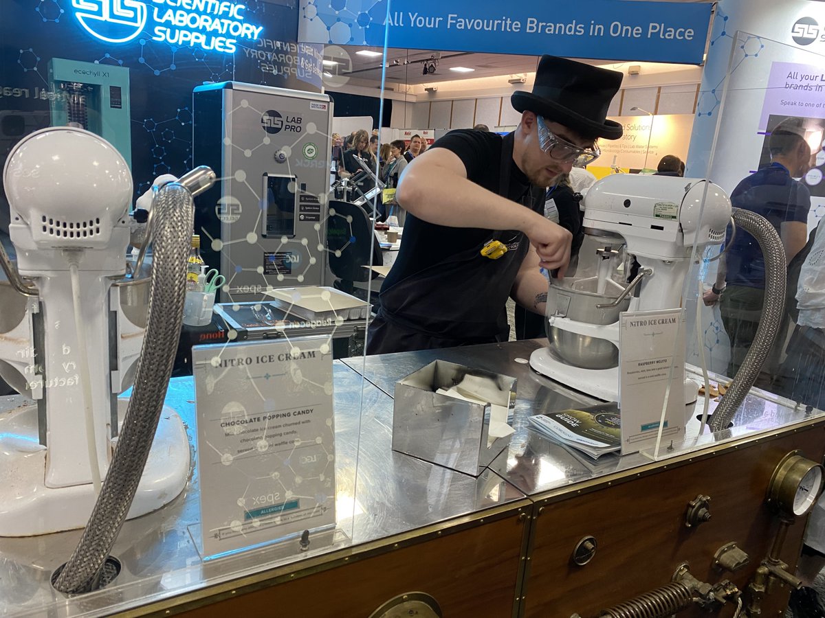 ScientificLabs's tweet image. Back by popular demand, the incredible @lickdelicious is back at #SciLabShow2024 with their nitrogen ice cream pods. Don&apos;t forget to grab yours—it&apos;s the perfect treat for a break in between seminars!😋✨ #Treats #Conference #Exhibition #Networking #UK #EastMidlands