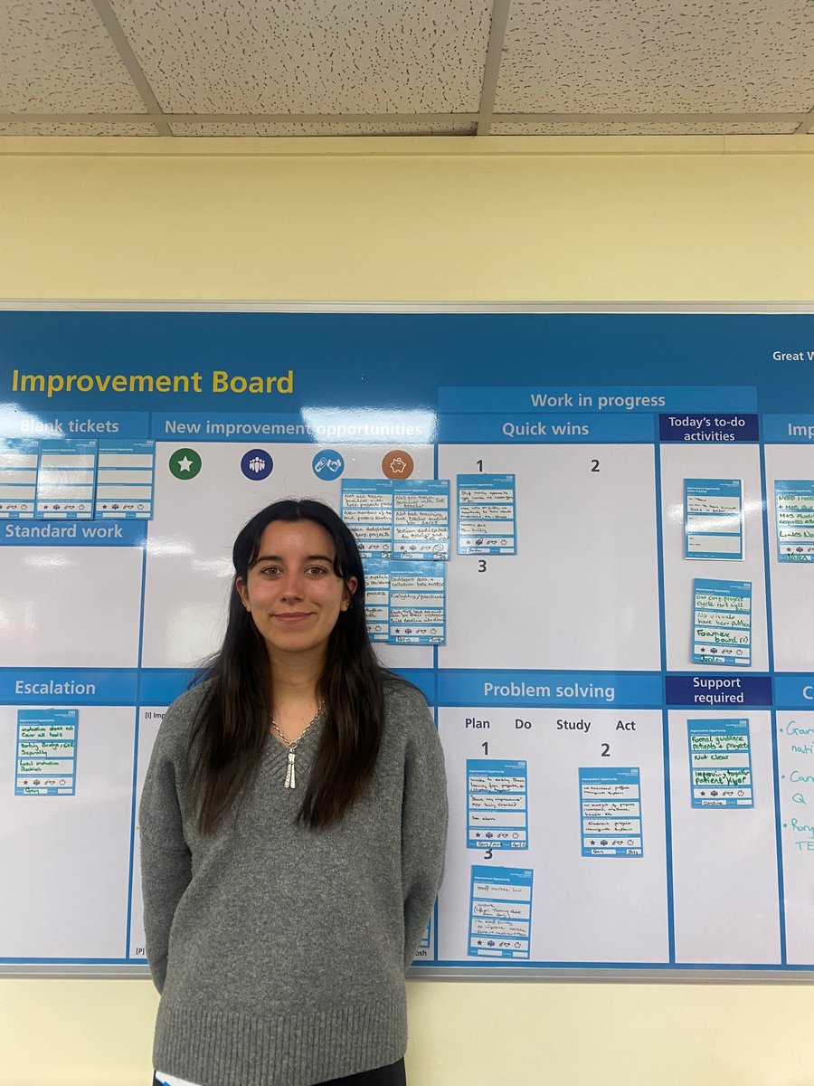 Hi my name is Maria and I'm an NHS graduate trainee. I have recently joined the team and will be working as a Transformation practitioner for the next few months. #GreatImprovements #ImprovingTogether #NHS