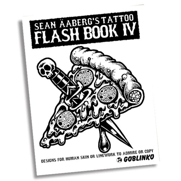 I decided that I wanted my designs to be ubiquitous like tattoo flash, to have that resonance as a visual language that would be there for decades to come. I also decided to make some zines of my drawings in black & white so they can easily be tattooed! From GOBLINKO!