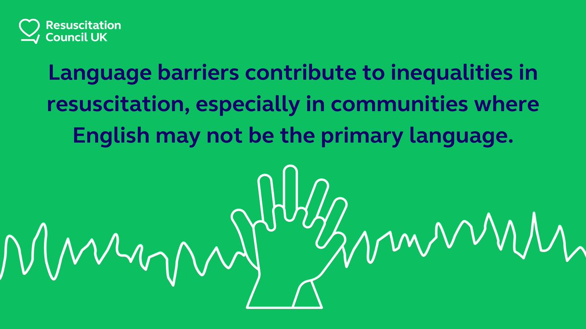 Language barriers contribute to inequalities in resuscitation, especially in communities where English may not be the primary language.

We’ve translated our CPR guides into multiple languages to ensure as many people as possible can learn CPR: resus.org.uk/public-resourc…